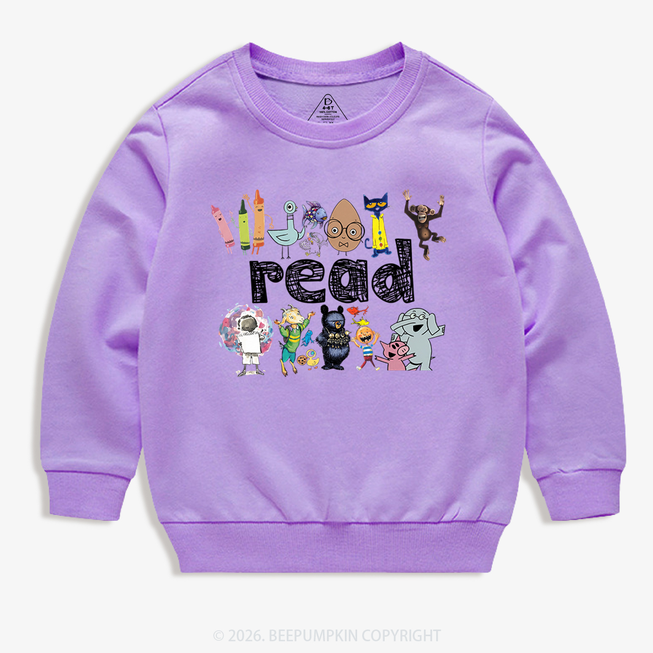 Read Books Funny Gift Kid's Sweatshirt