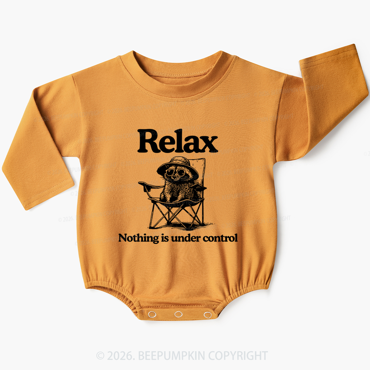 Relax Nothing Is Under Control Baby Bubble Romper