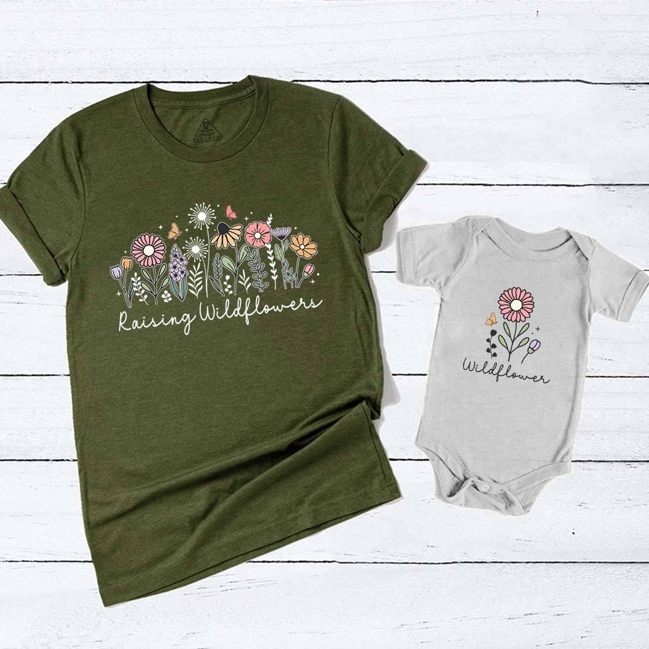 Raising Wildflowers Mother's Day Mom&Me Matching T-Shirts