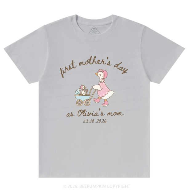 Personalized Goose Mama First Mother's Day T-Shirts
