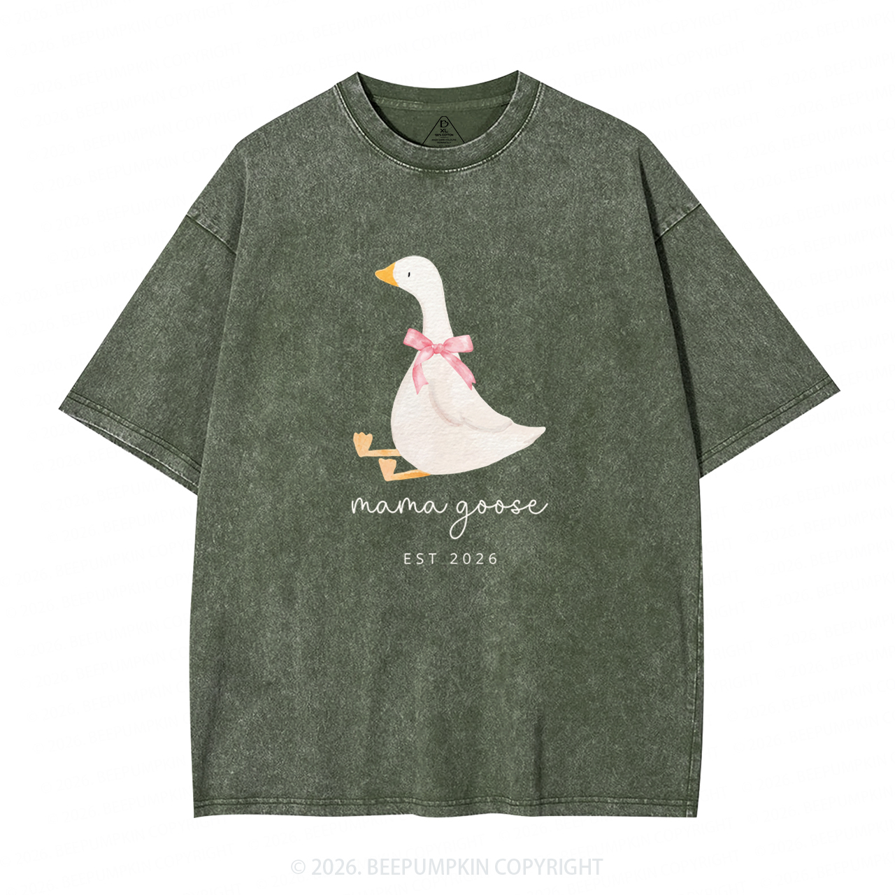 Silly Goose Mother's Day Adult Washed T-Shirts