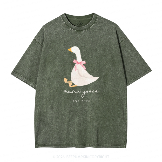 Silly Goose Mother's Day Adult Washed T-Shirts