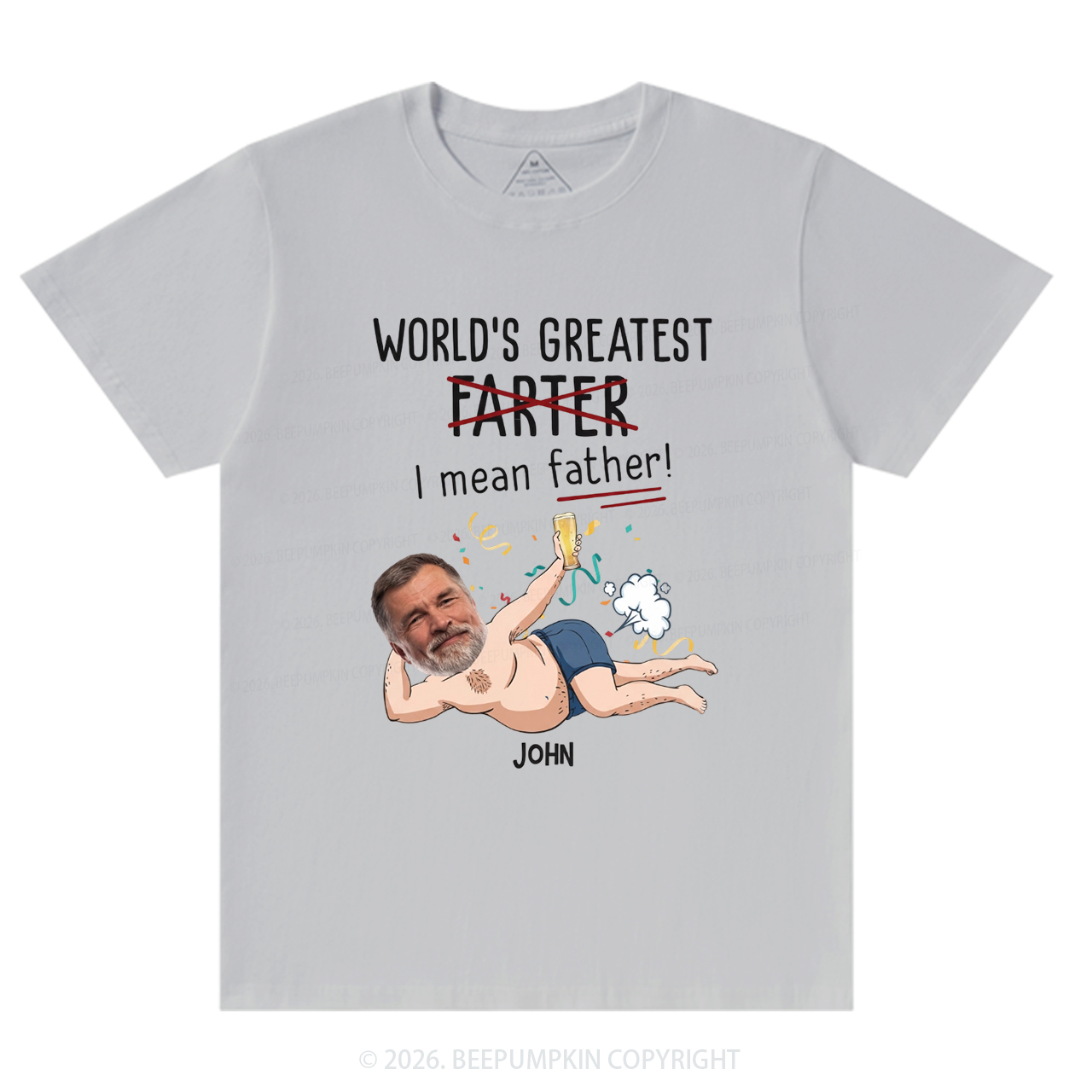 Personalized Photo Gift World's Greatest Farter T-Shirts