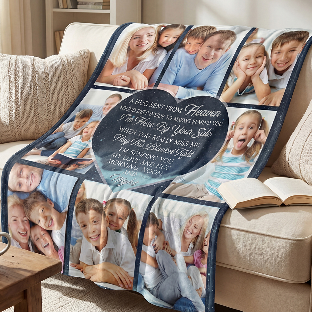 Personalized Human Memorial Fleece Blanket