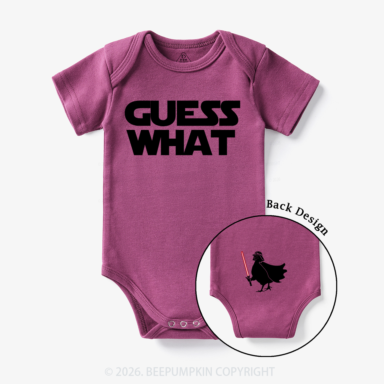 Galaxy Guess What Chicken Butt Bodysuit