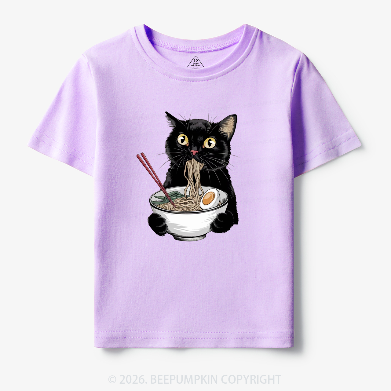 Ramen Black Cat Toddler&Kid's Tees