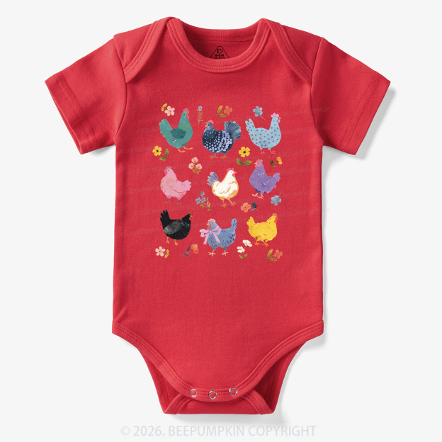 Funny Chicken Lovers Bodysuit