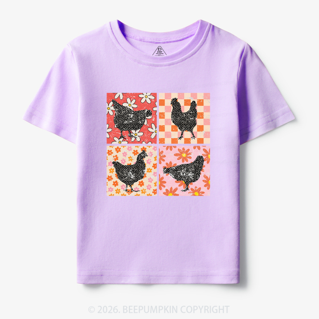 Chickens Farm Animals Toddler&Kid's Tees