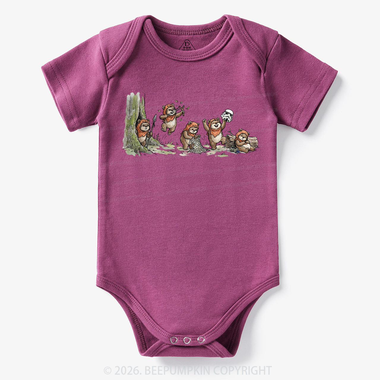 Vintage Galaxy Cute Bear Bodysuit
