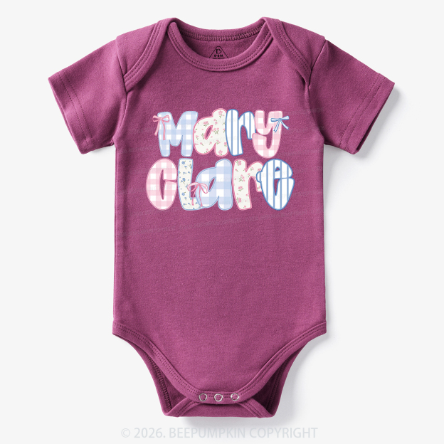 Personalized Name Candy Letters Bodysuit