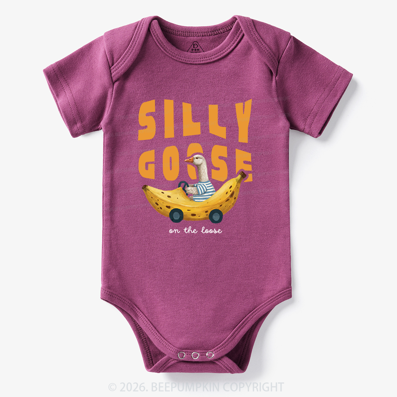 Silly Banana Goose On The Loose Funny Bodysuit
