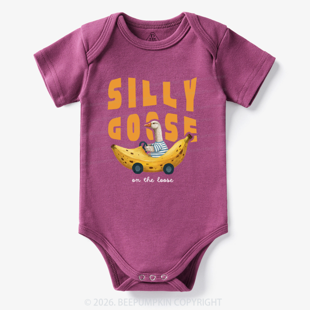 Silly Banana Goose On The Loose Funny Bodysuit