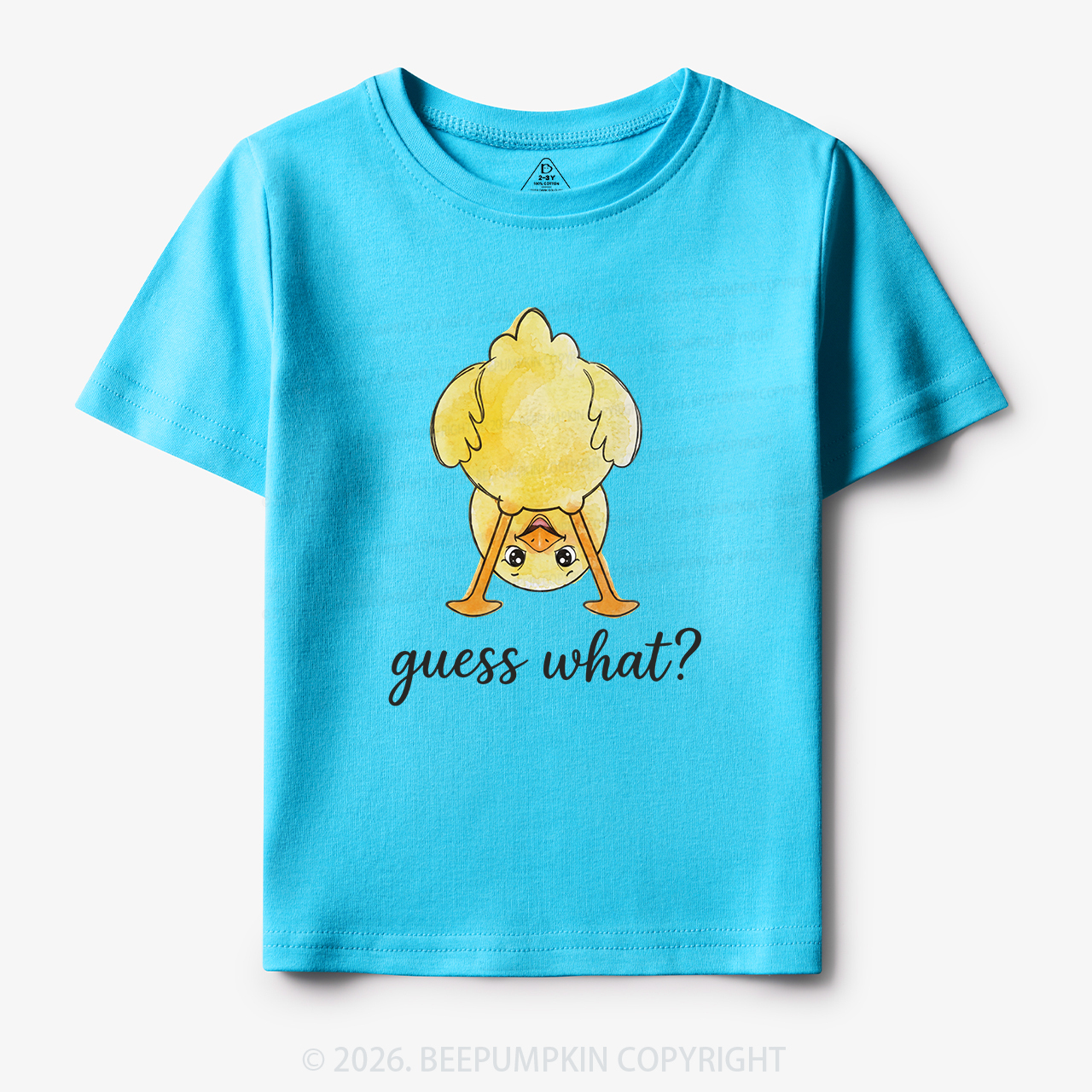 Guess What Chicken Butt Cute Funny Animal Toddler&Kid's Tees