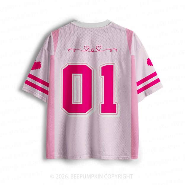 Pretty Besties Mesh Jersey For Family