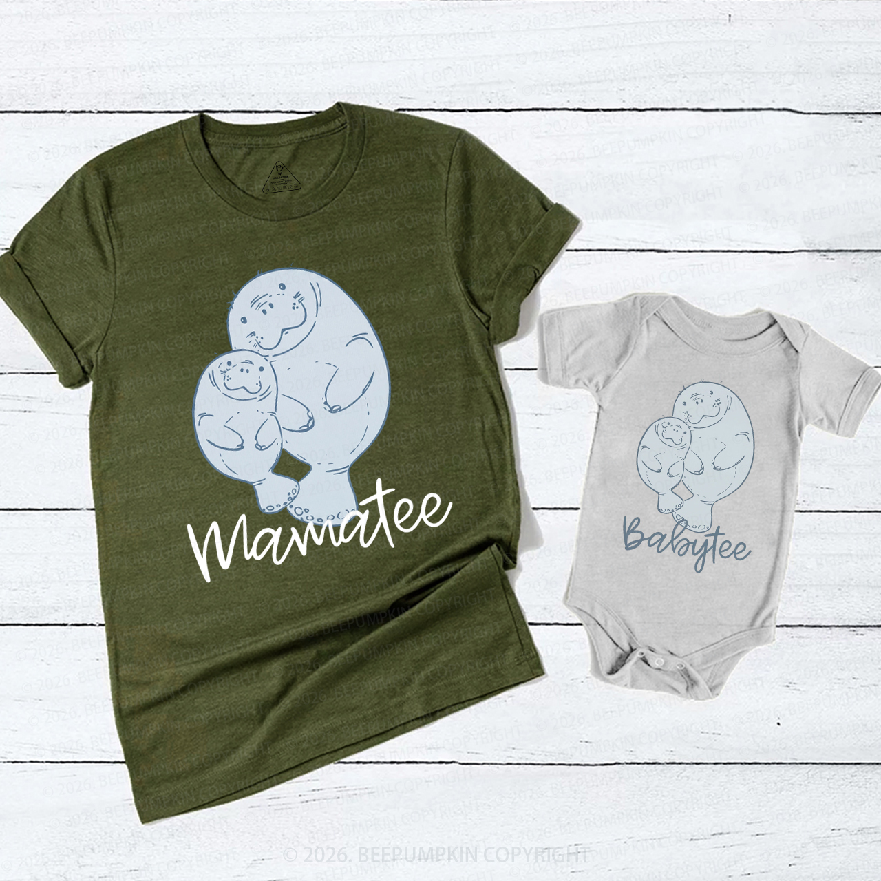 Mamatee And Babytee Mom&Me Matching T-Shirts