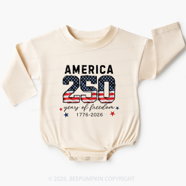 United States of America 250th Anniversary Baby Bubble Romper