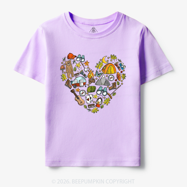 Love Camping Funny Hiking Toddler&Kid's Tees
