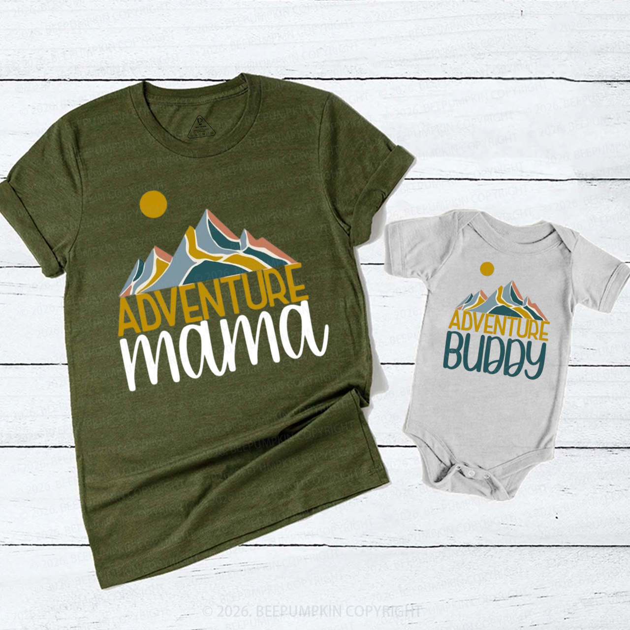 Personalized Adventure Outdoor Mom&Me Matching T-Shirts
