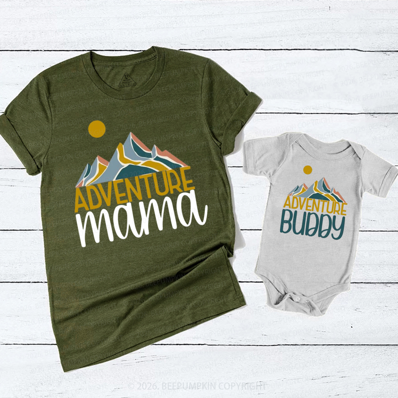 Personalized Adventure Outdoor Mom&Me Matching T-Shirts