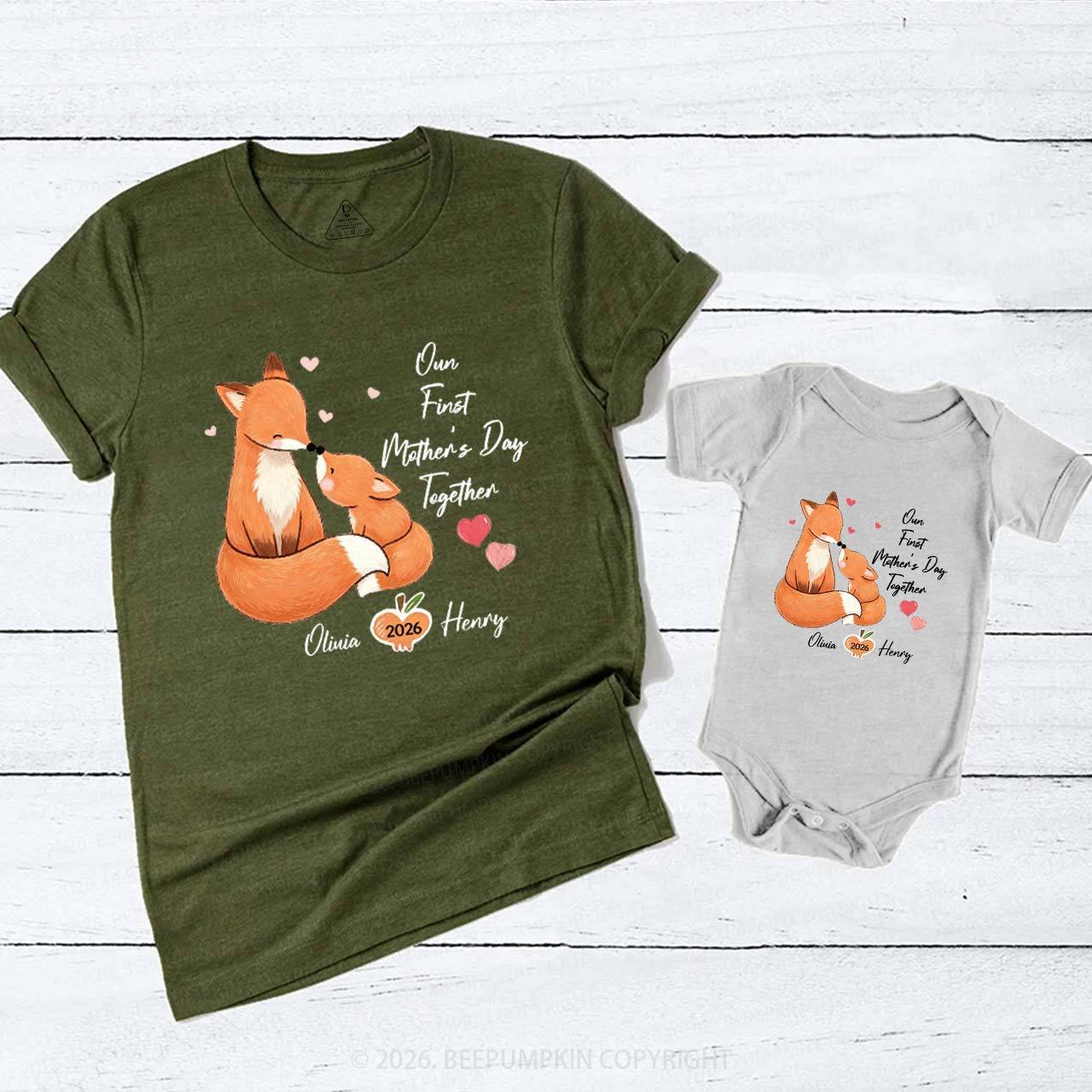 Squirrel First Mother's Day T-Shirts For Mom&Me