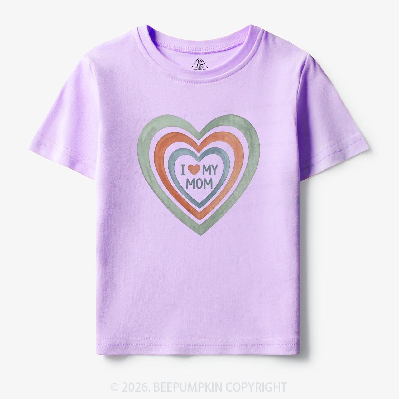 I Love My Mom Cute Mother's Day Toddler&Kid's Tees