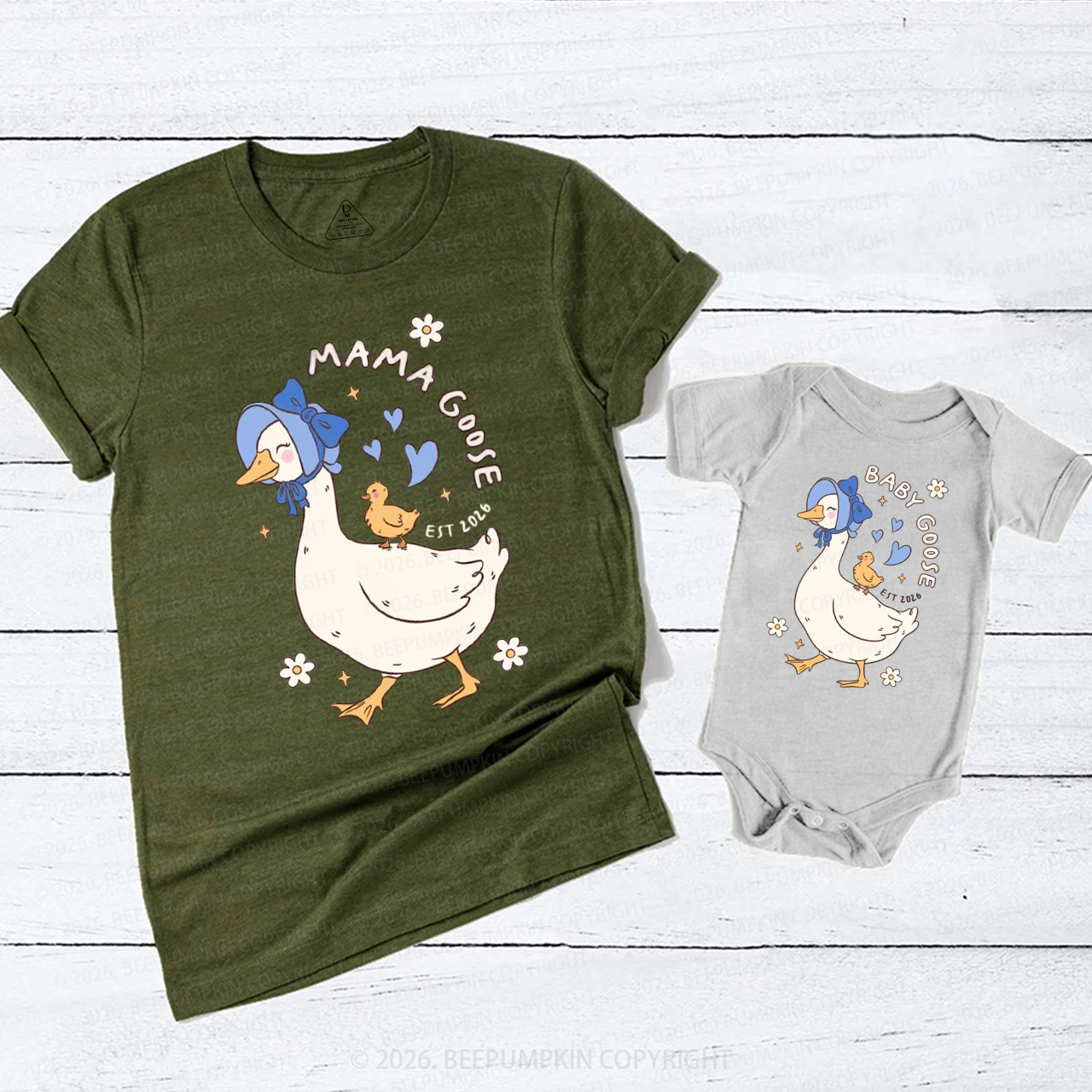 First Mothers Day Silly Goose Mom&Me Matching T-Shirts