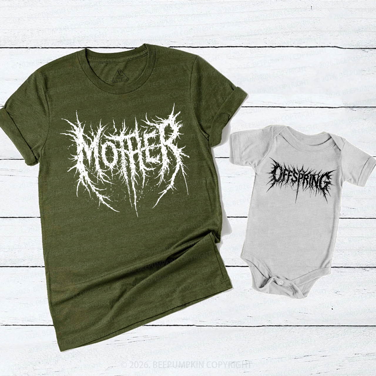 Mommy and Me Alternative Rock Mom&Me Matching T-Shirts