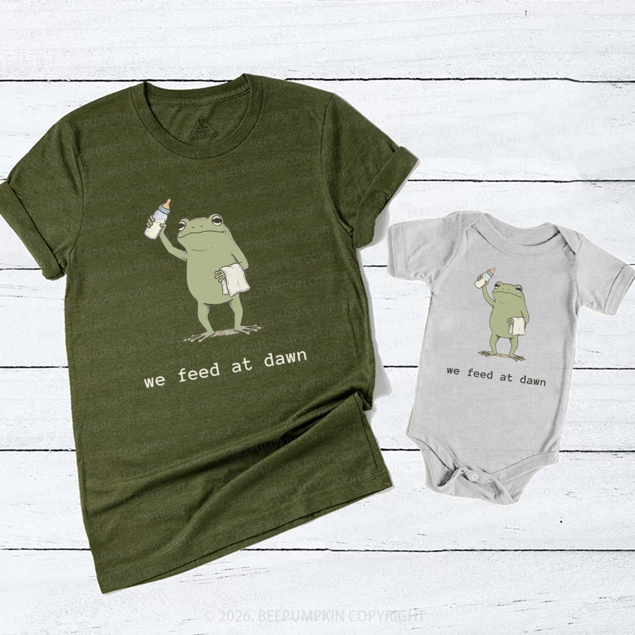 Mommy and Me Funny Frog Mom&Me Matching T-Shirts