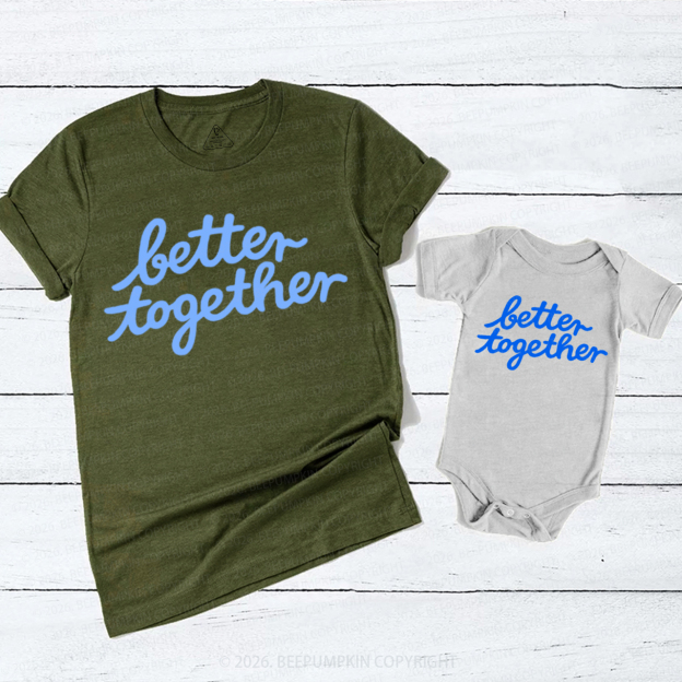 Blue Better Together Mom&Me Matching T-Shirts