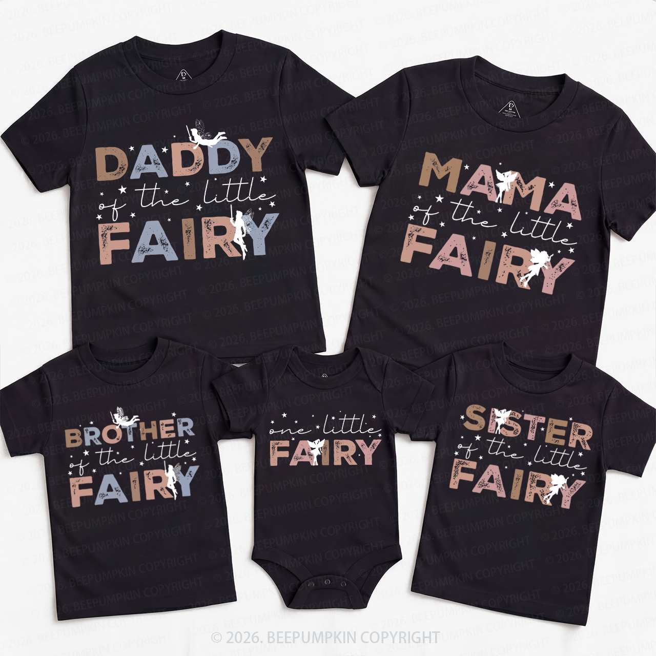 Fairy Theme Family Matching T-Shirts