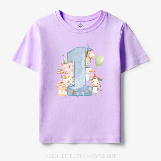 Personalized Farm Birthday Toddler&Kid's Tees