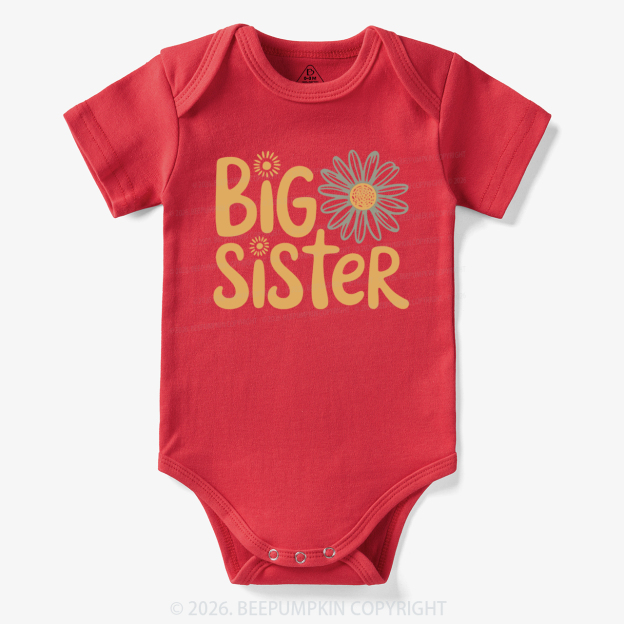 Big Sister Daisy Boho Flower Bodysuit