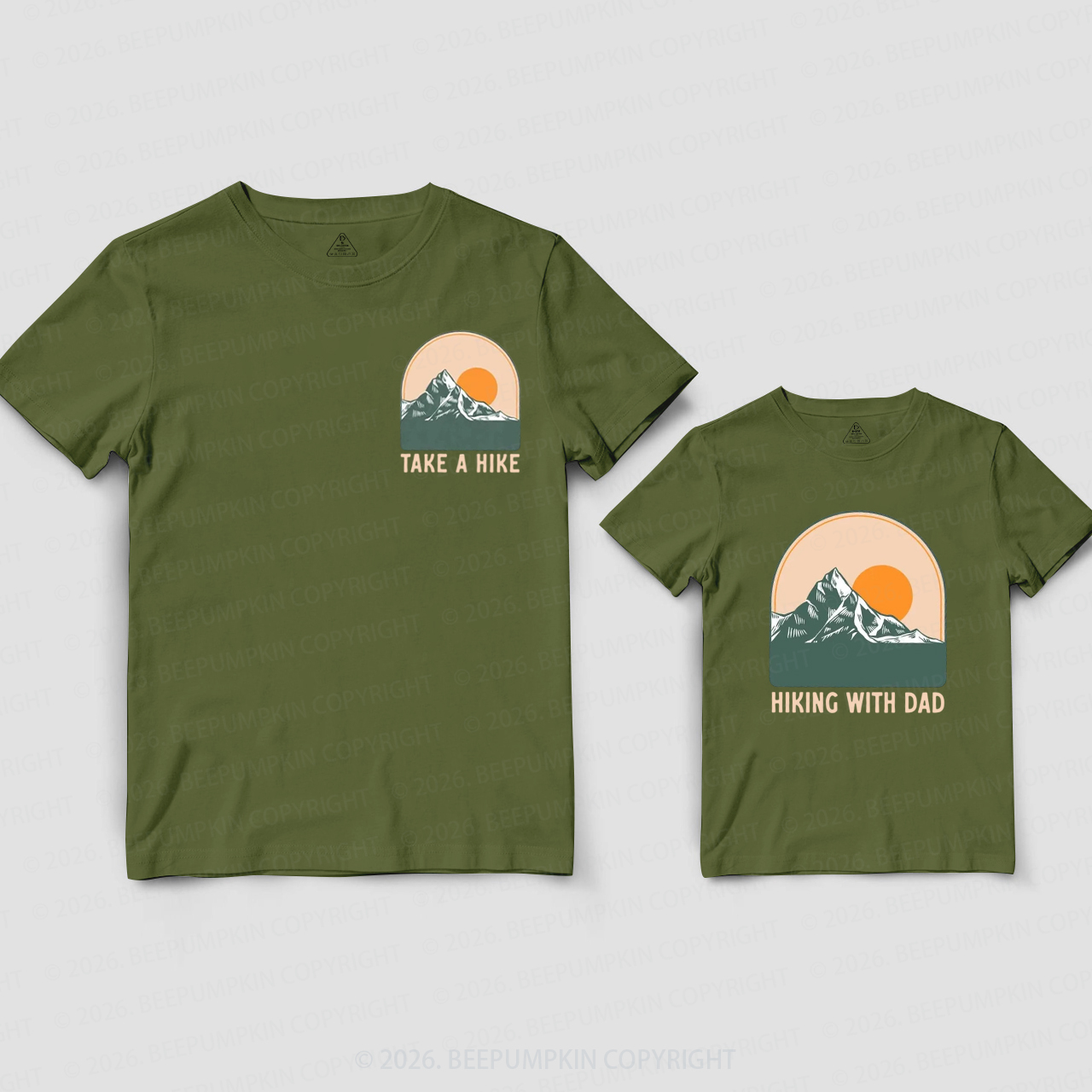 Take a HIke Hiking With Dad Dad&Me Matching Shirts