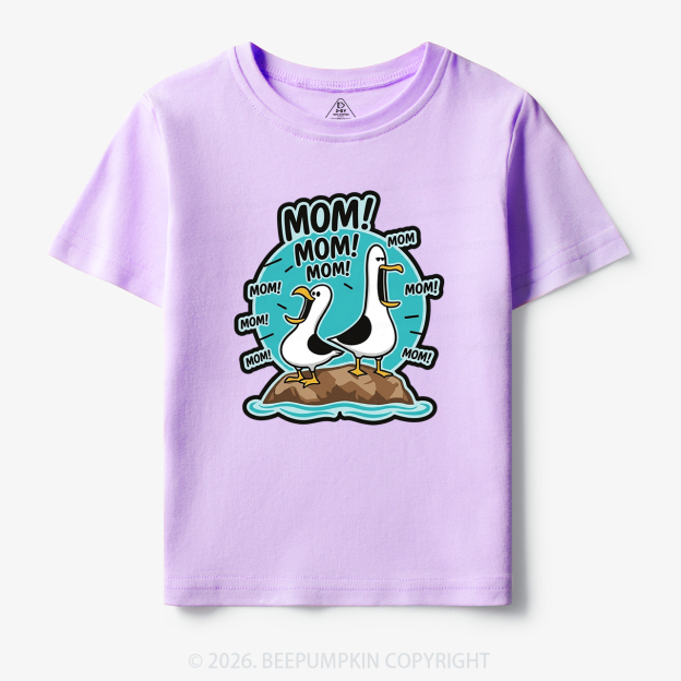 Funny Seagull MOM Toddler&Kid's Tees