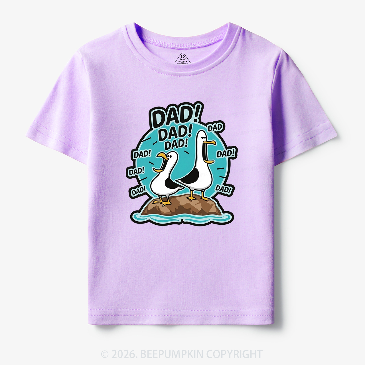 Funny Seagull DAD Toddler&Kid's Tees