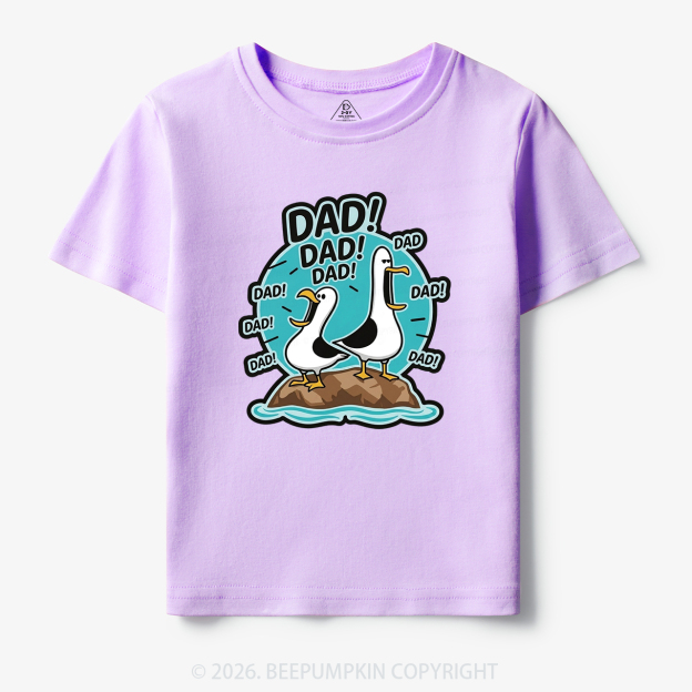 Funny Seagull DAD Toddler&Kid's Tees