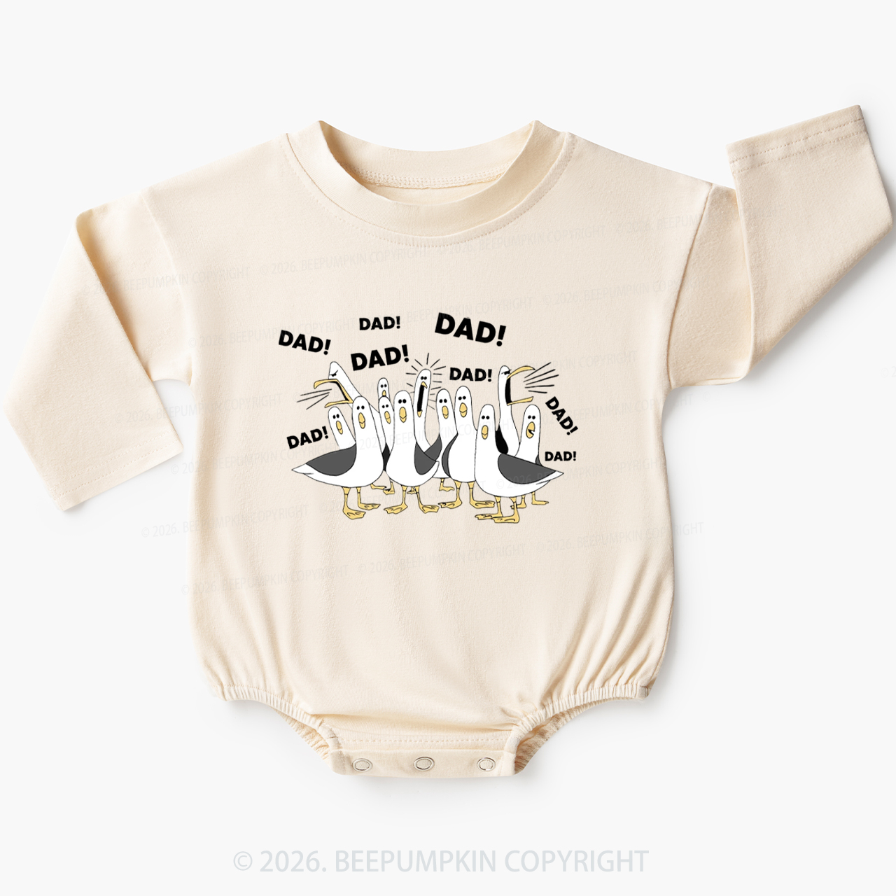 Seagulls Dad Baby Bubble Romper