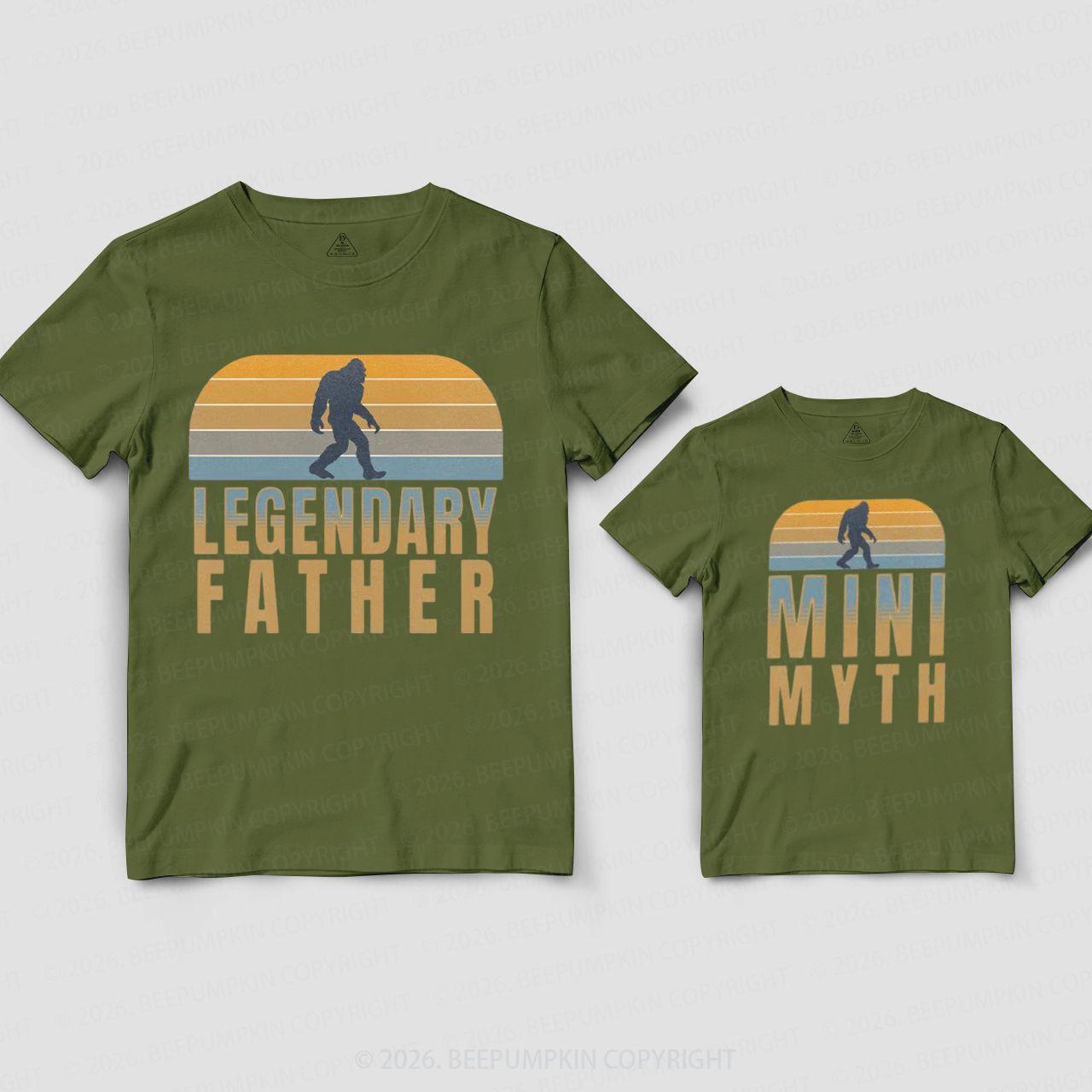 Bigfoot Dad and Baby Dad&Me Matching Shirts