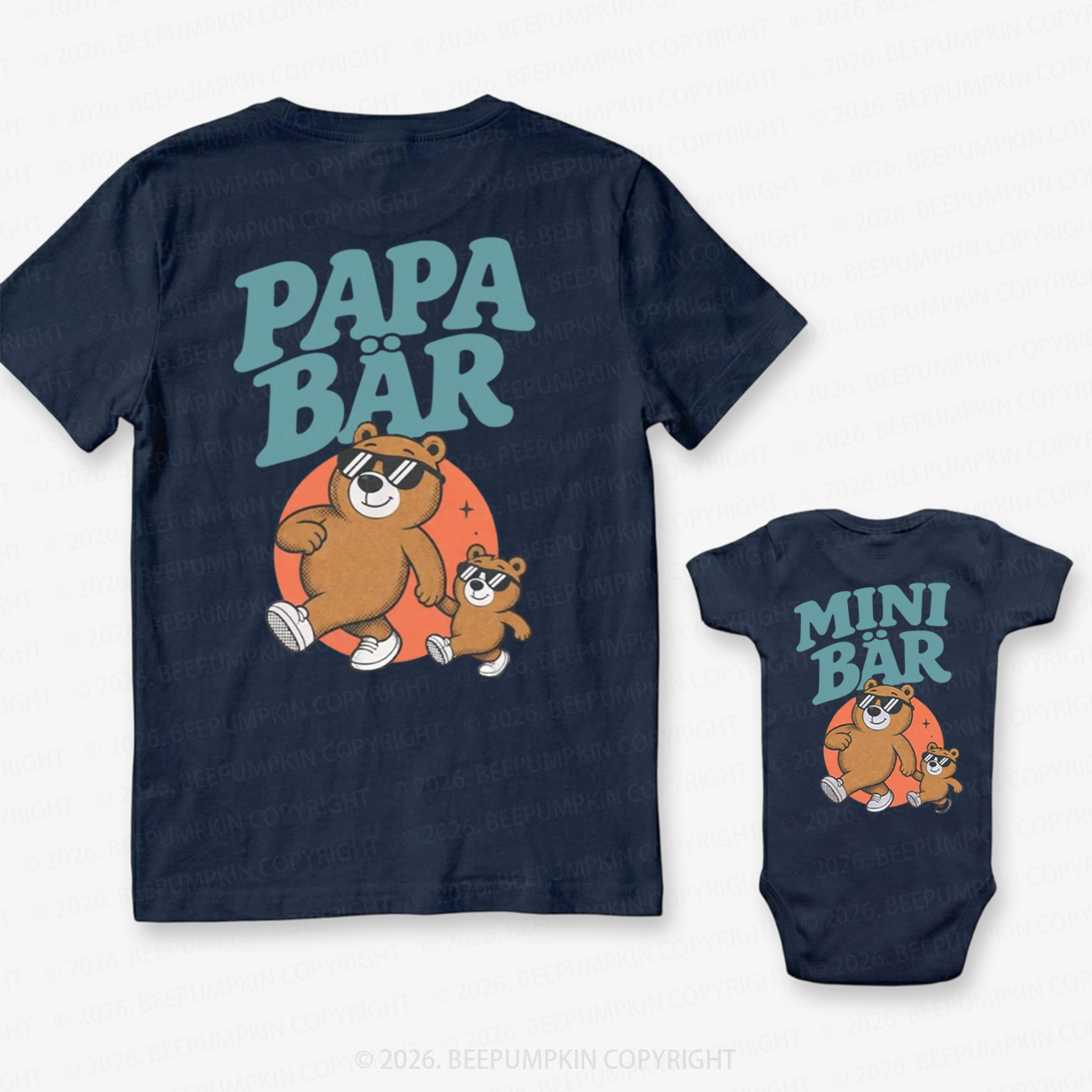 Papa Bar Mini Bar Dad&Me Matching Shirts