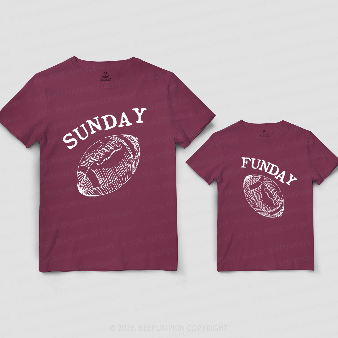 Sunday Funday Football Dad&Me Matching Shirts