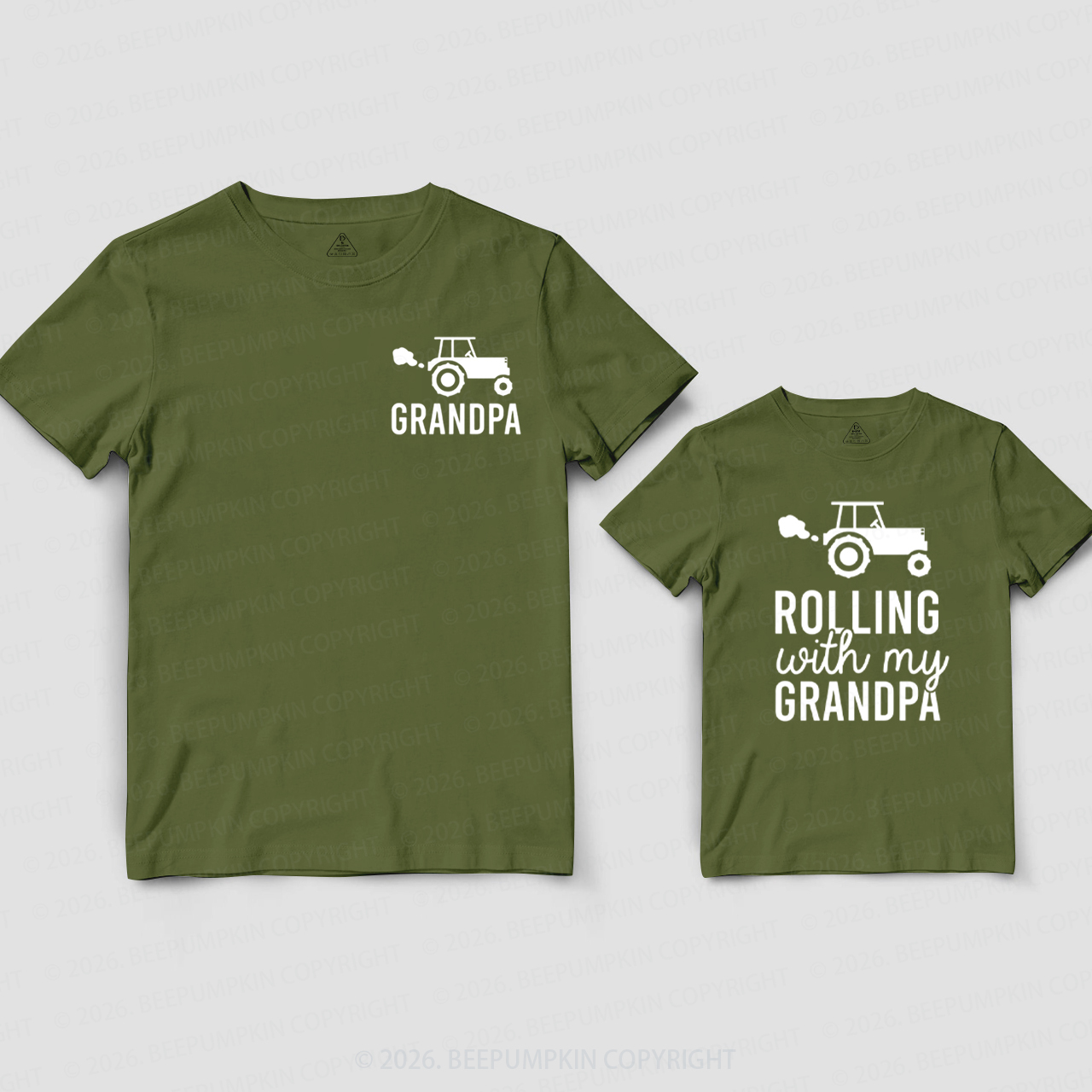 Grandpa & Rolling with my Grandpa Matching Shirts