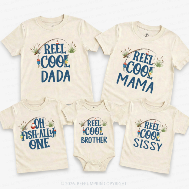 Personalized Oh Fishally One Birthday Family Matching T-Shirts