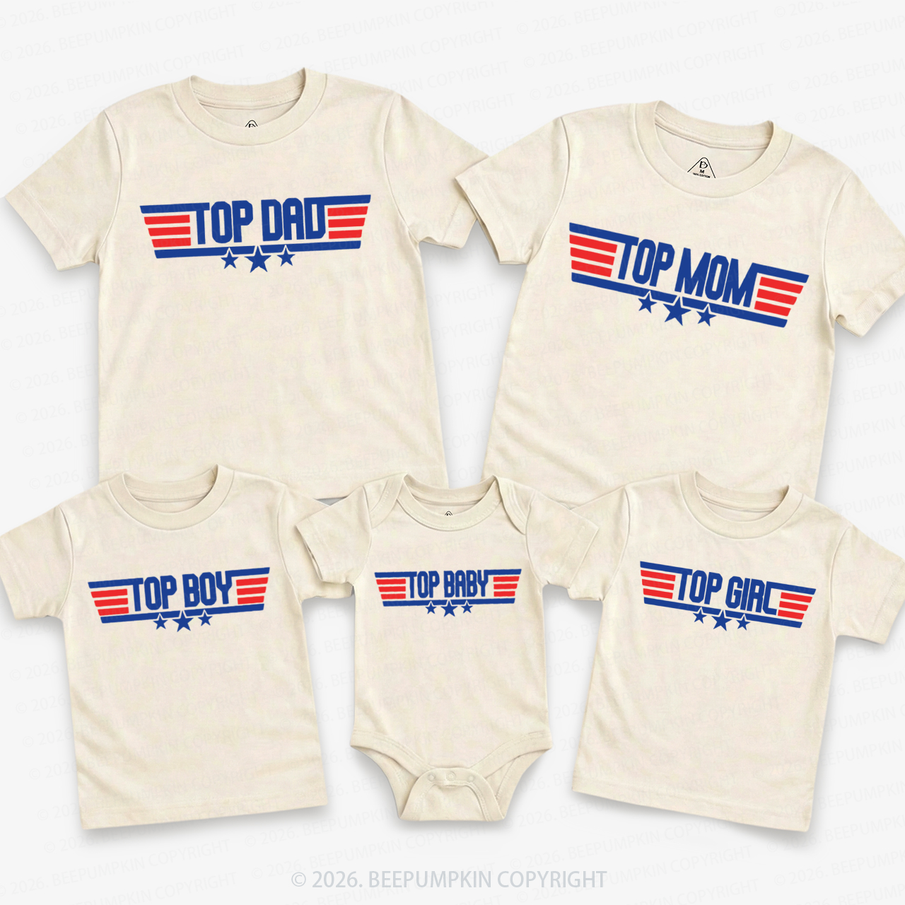 Personalized Top Family Family Matching T-Shirts