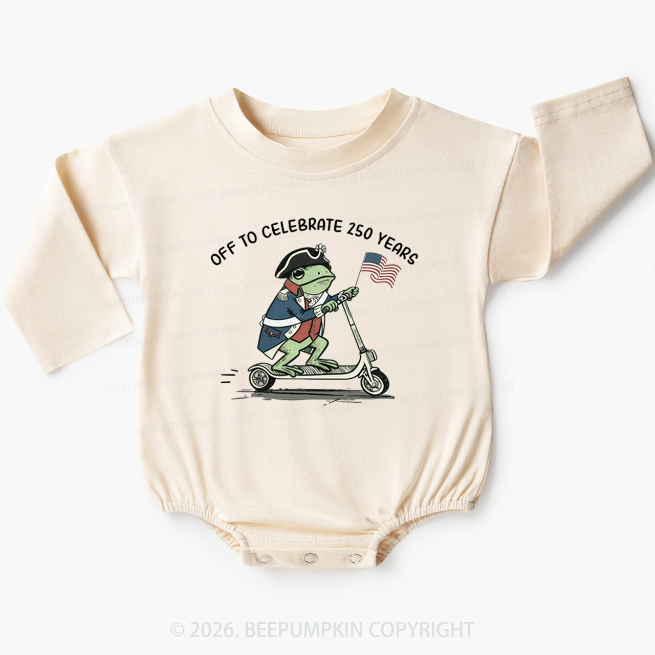 America 250 4th of July Baby Bubble Romper