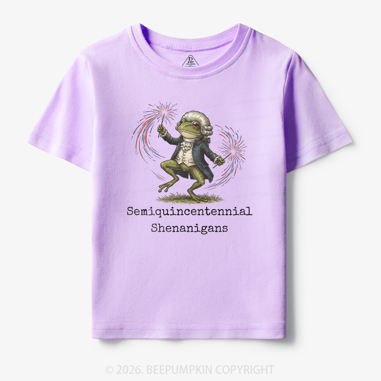 American 250th Anniversary Funny Frog Retro Toddler&Kid's Tees