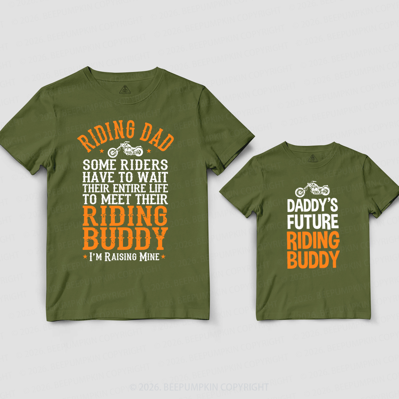 Riding Dad and Future Riding Buddy Dad&Me Matching Shirts