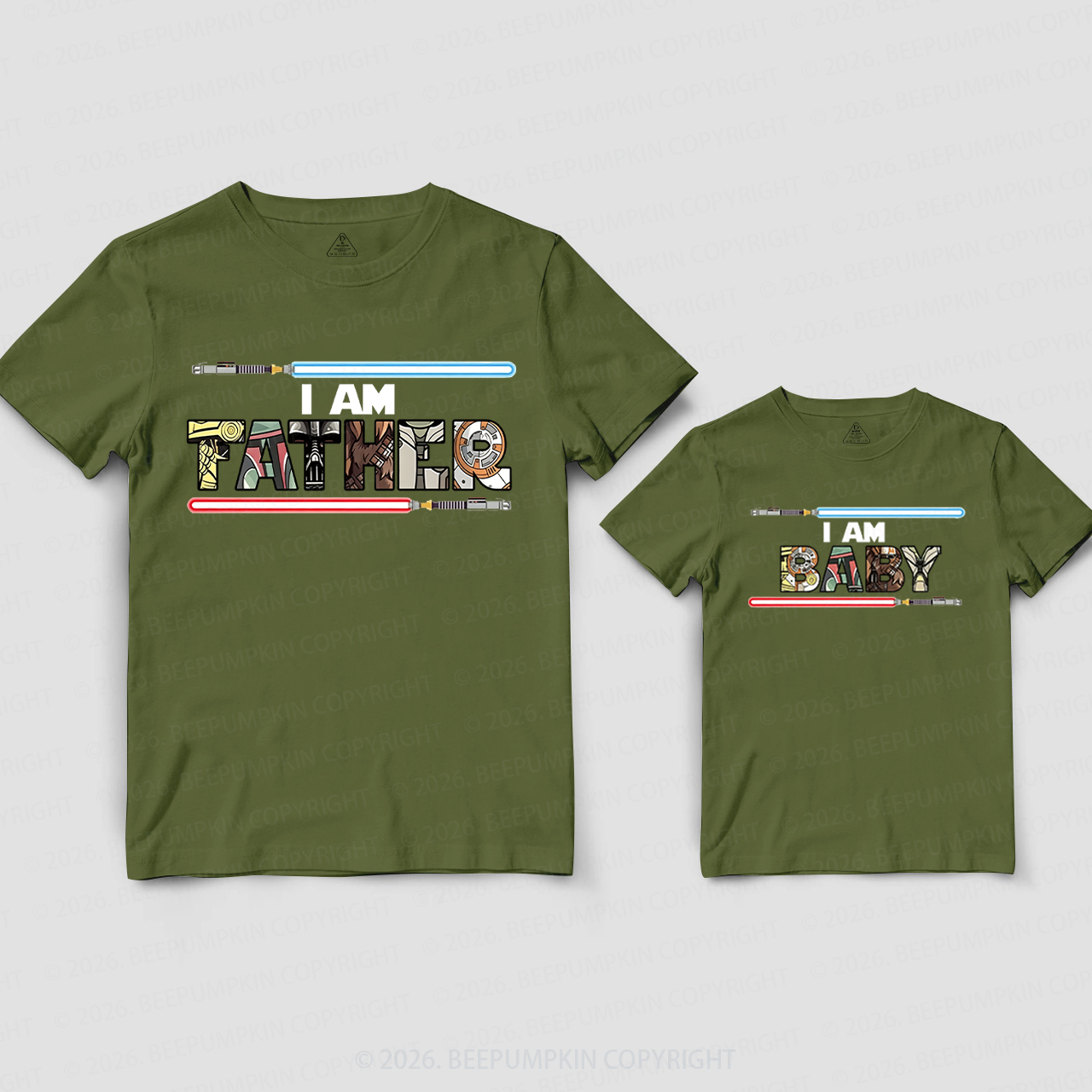 Personalized I Am Father Dad&Me Matching Shirts