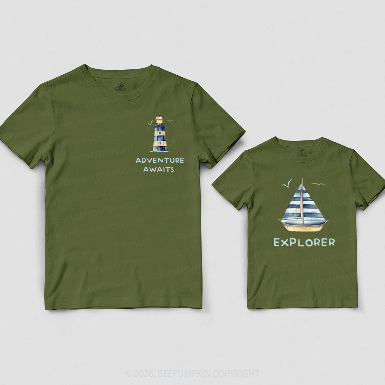 Adventure Awaits And Explore Dad&Me Matching Shirts