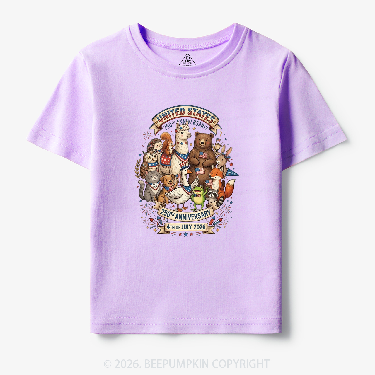 USA 250th Anniversary 4th of July Toddler&Kid's Tees