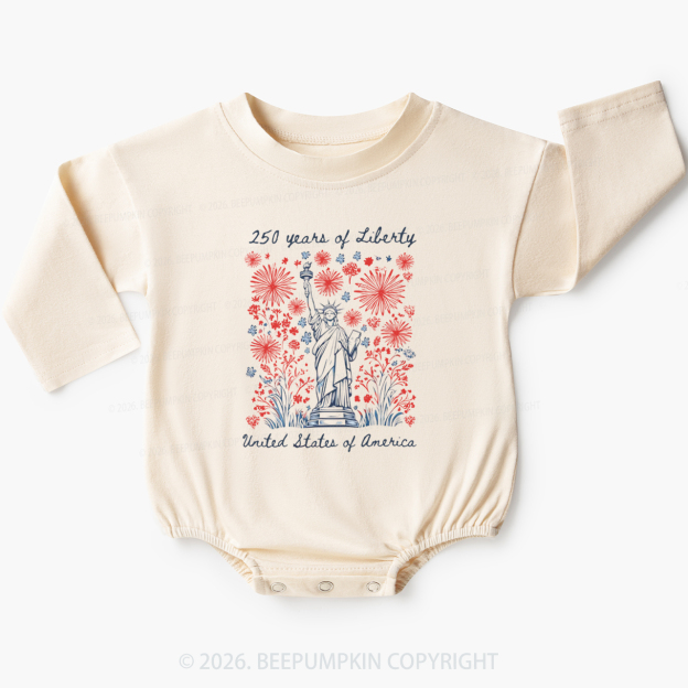 250 Years Of Liberty Baby Bubble Romper